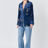 Velvet Pajama Jacket
