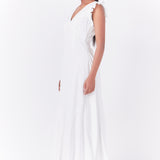 Asymmetrical Ruffle Maxi Dress