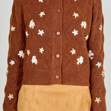 Floral Handmade Embroidery Cardigan