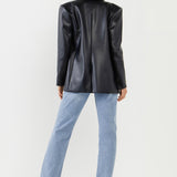 Pu Oversized Blazer