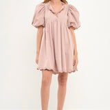 Ruffle Detail Mini Dress
