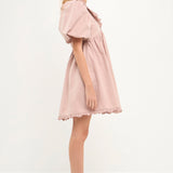Ruffle Detail Mini Dress
