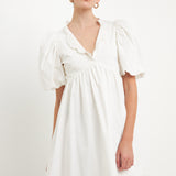 Ruffle Detail Mini Dress