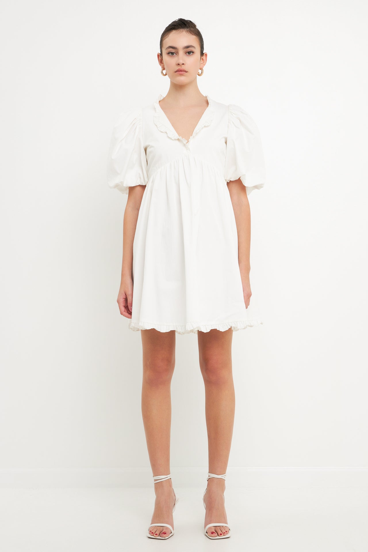 ruffle detail mini dress Endless Rose
