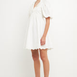 Ruffle Detail Mini Dress