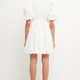 Ruffle Detail Mini Dress