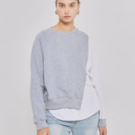 GREY LAB - Mixed Media Sweater - HOODIES & SWEATSHIRTS available at Objectrare
