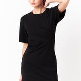 Twist Detail Knit Mini Dress