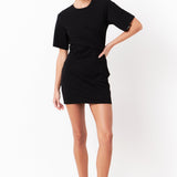 Twist Detail Knit Mini Dress