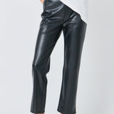 High-Waisted Faux Leather Pants