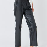 High-Waisted Faux Leather Pants