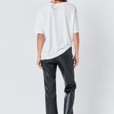 High-Waisted Faux Leather Pants