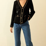 Chain Trim Cardigan