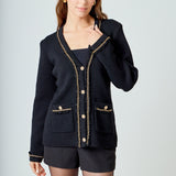 Chain Trim Cardigan