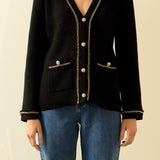 Chain Trim Cardigan
