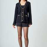Chain Trim Cardigan