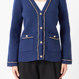 Chain Trim Cardigan