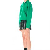 High-Waisted Faux Leather Shorts