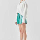 High-Waisted Faux Leather Shorts