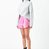 High-Waisted Faux Leather Shorts