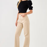 Back Tied Straps Knit Top