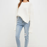 GREY LAB-Destroyed Skinny Jeans-JEANS available at Objectrare