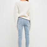 GREY LAB-Destroyed Skinny Jeans-JEANS available at Objectrare