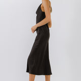 Satin Midi Dress