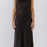 Satin Midi Dress