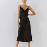 Satin Midi Dress