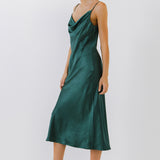 Satin Midi Dress
