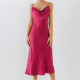 Satin Midi Dress