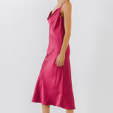 Satin Midi Dress