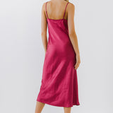 Satin Midi Dress
