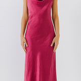 Satin Midi Dress