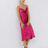 Satin Midi Dress