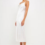 Satin Midi Dress