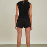 Trim Detail Knit Tank Top