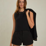 Trim Detail Knit Tank Top