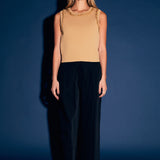 Trim Detail Knit Tank Top