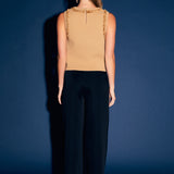 Trim Detail Knit Tank Top
