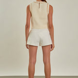 Trim Detail Knit Tank Top