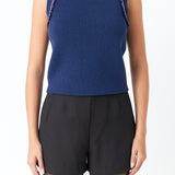 Trim Detail Knit Tank Top