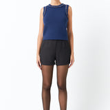 Trim Detail Knit Tank Top