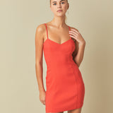 Stretch Fabric Fitted Mini Dress - Final Sale