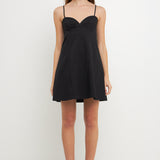 Sweetheart Neckline Mini Dress