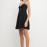 Sweetheart Neckline Mini Dress