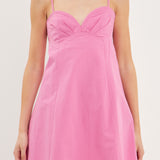 Sweetheart Neckline Mini Dress