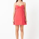 Sweetheart Neckline Mini Dress