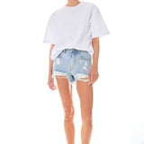 Destroyed Denim Shorts